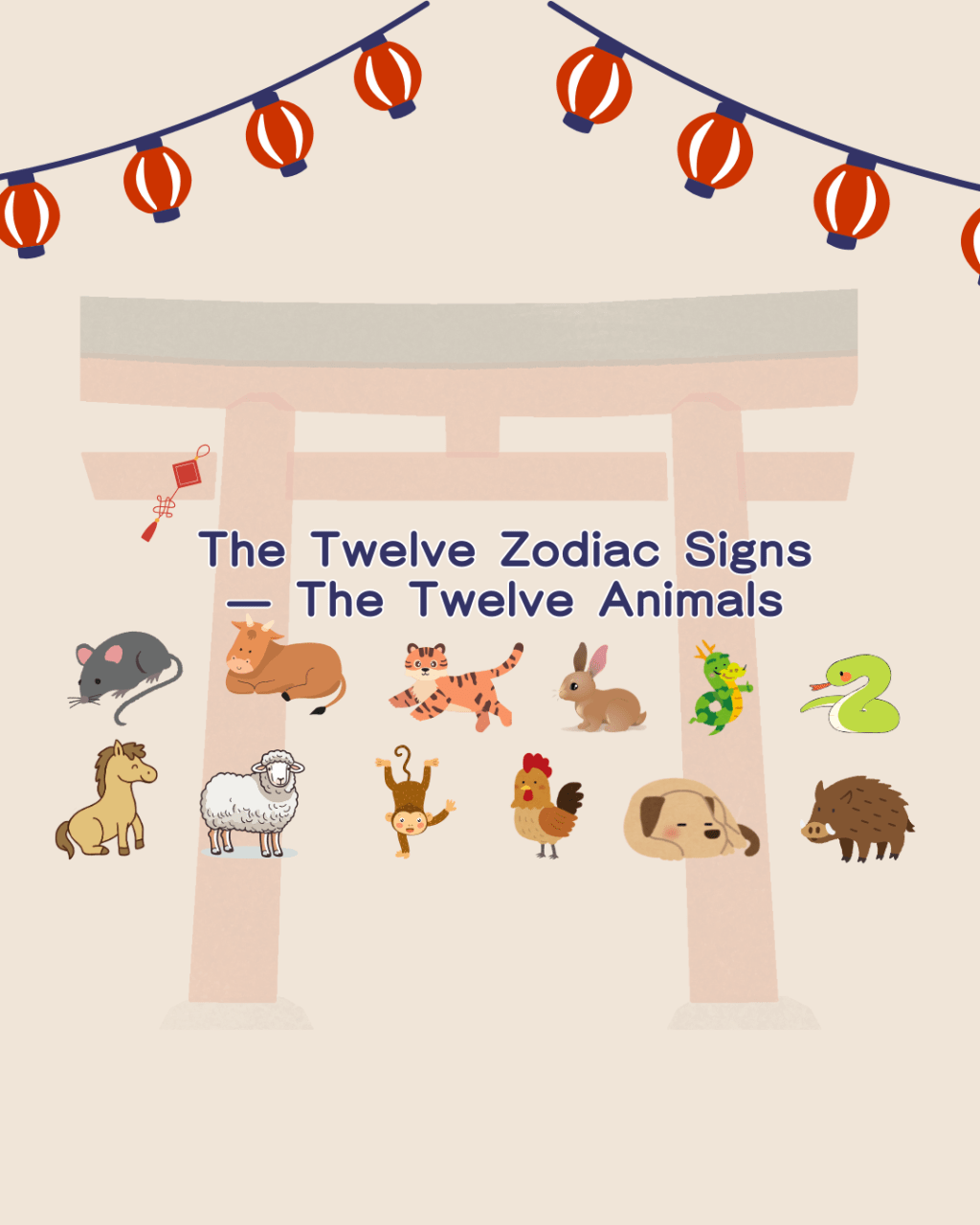 The Twelve Zodiac Signs — The Twelve Animals